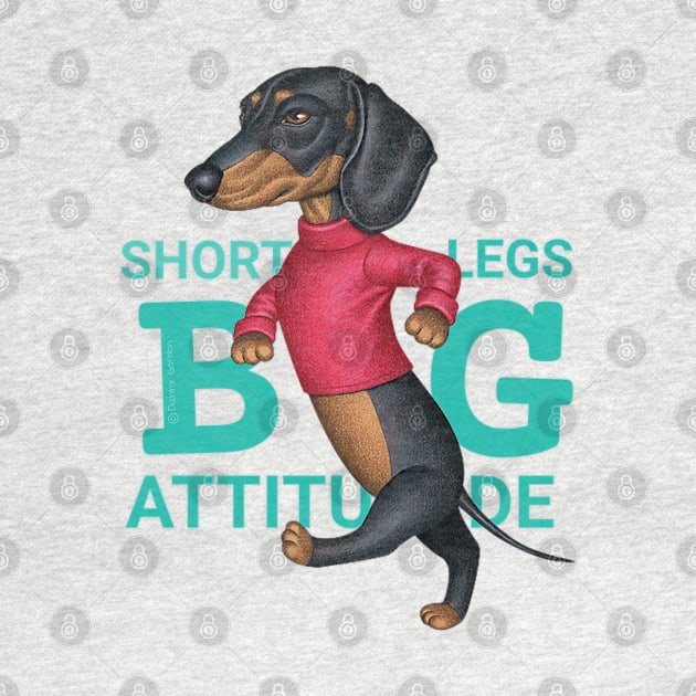 Short Legs Big Attitude by Danny Gordon Art